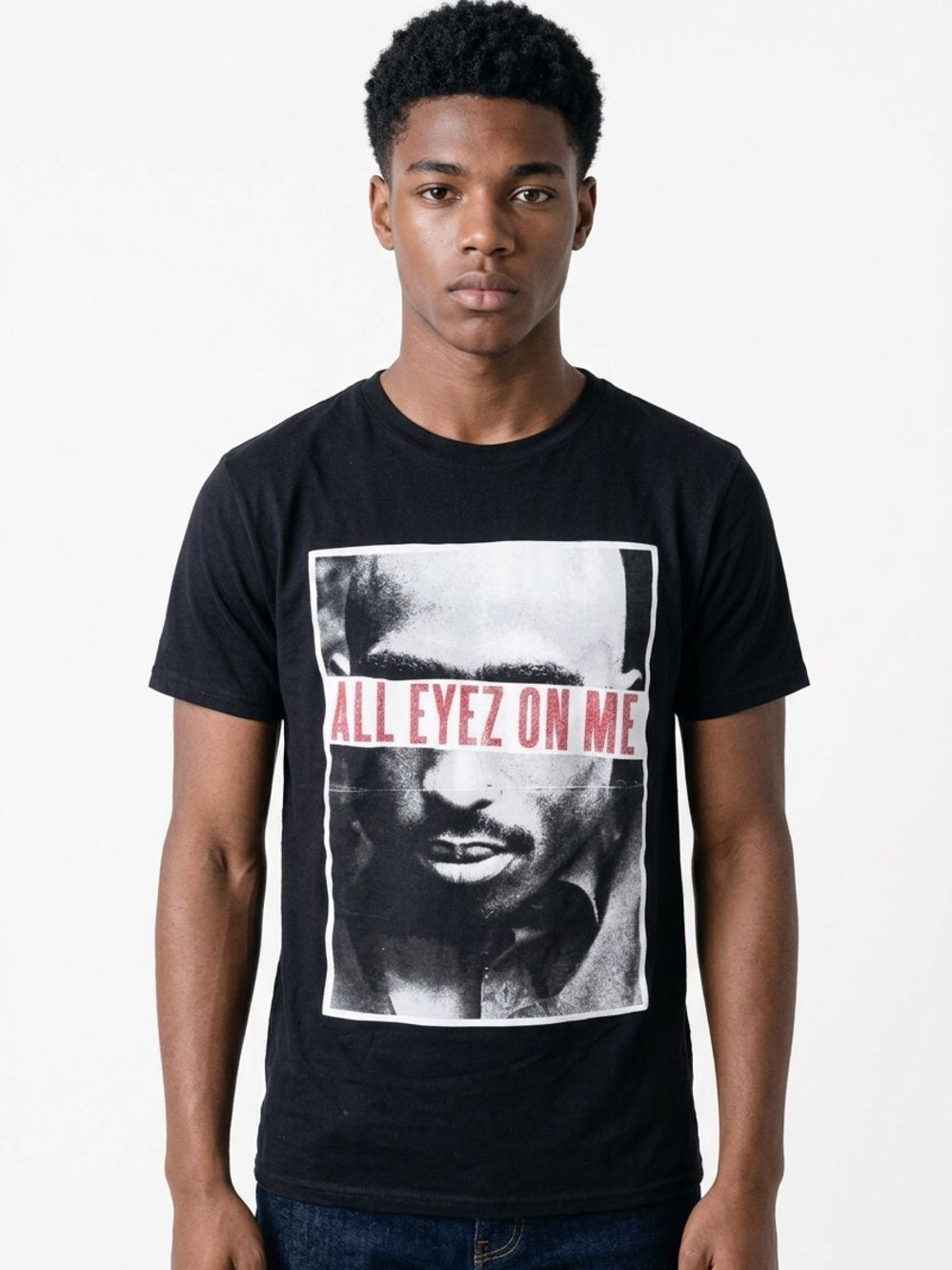 2PAC | NEW! Black All Eyez On Me Graphic T-Shirt Unisex Size Medium